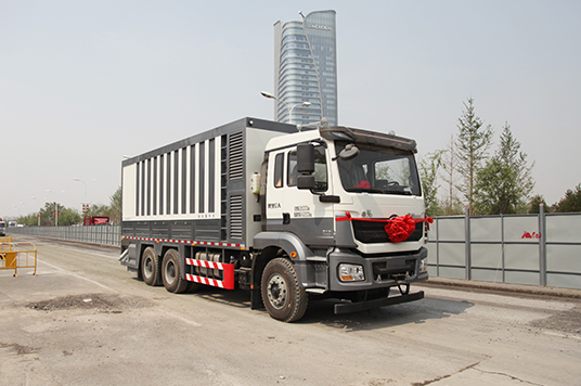 九州陸達(dá)牌粉料撒布車搭配冷再生機(jī)助力西安灞河西路大修工程項目